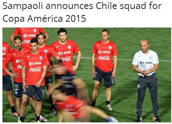 智利公布美洲杯30人大名单:桑切斯领衔