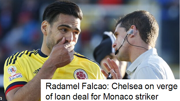 BBC：切尔西与摩纳哥达协议 将租借法尔考1年