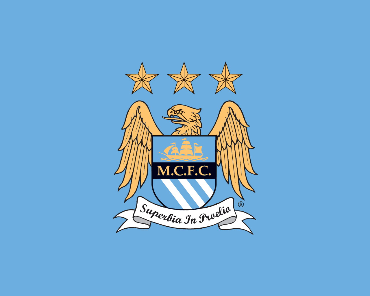 Эмблема футбольной команды ман Сити