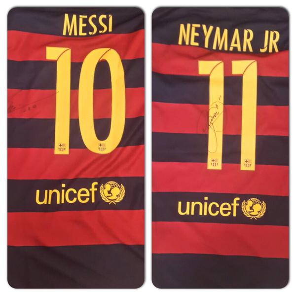 内马尔梅西拍卖球衣捐赠埃博拉基金会