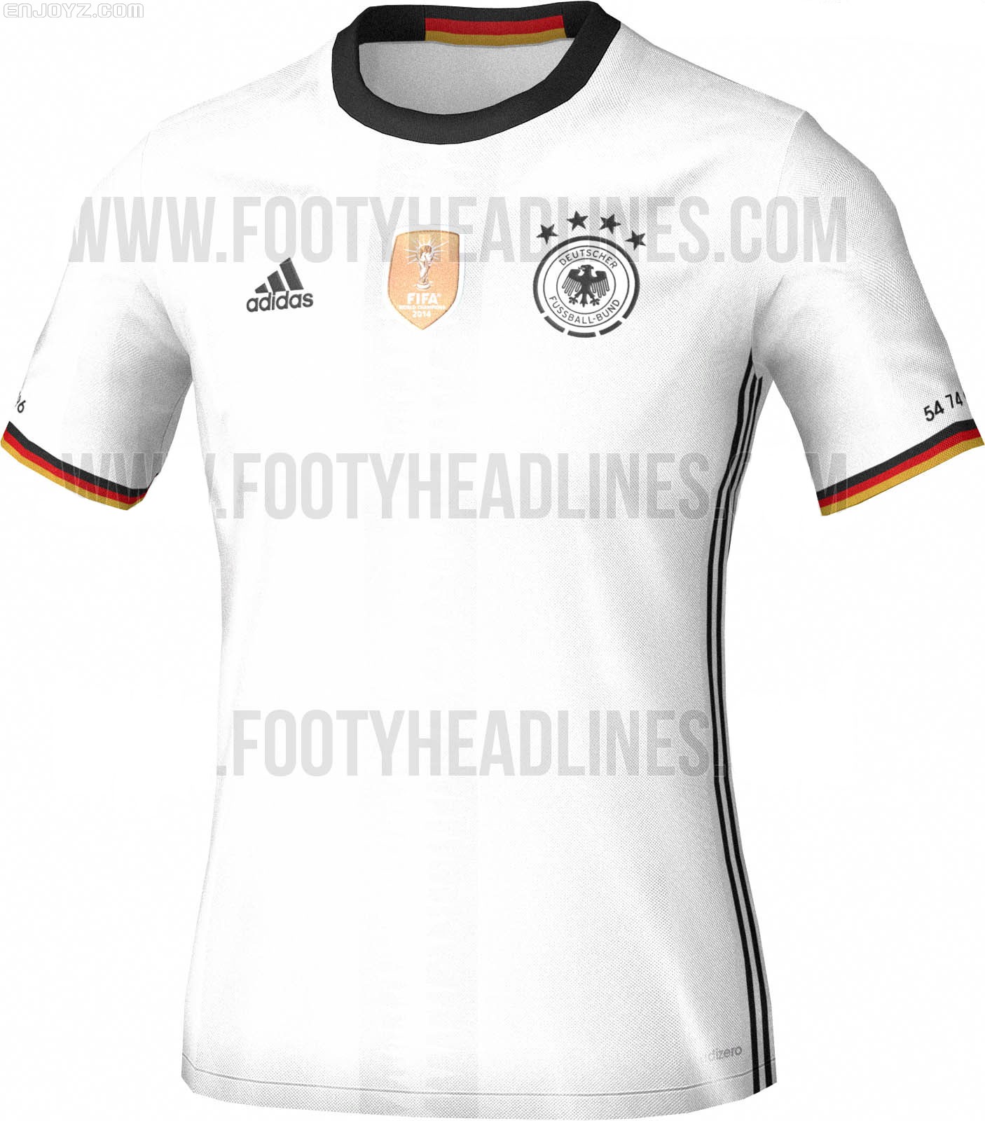 德国国家队2016欧洲杯主场球衣最新设计曝光
